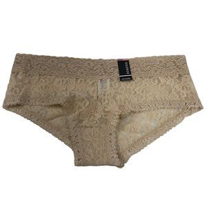 George Women's Size 7 Large Panty Lace Hip Hugger Beige New With Tags
